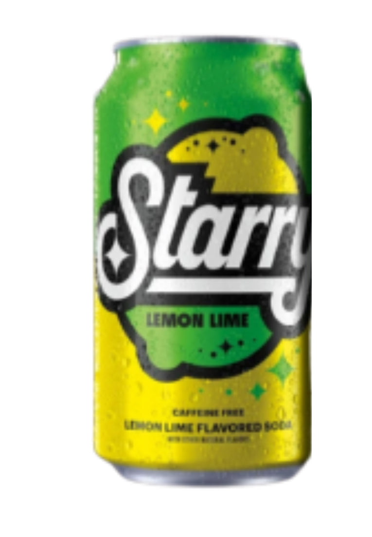 Starry lemon lime soda 12 fl. oz. Can